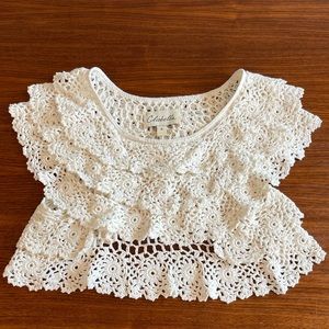 Cleobella crochet cream top